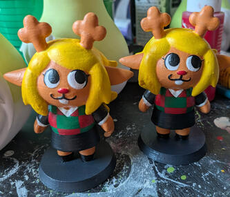 Noelle Looking Up Figures