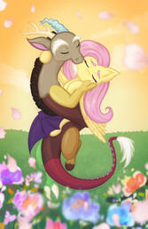 Fluttercord Print ("The Kiss")