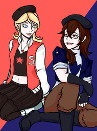 B-day gift for sis, their OCs