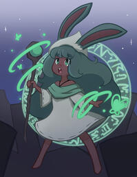 Rabbit and Steel Druid Fanart